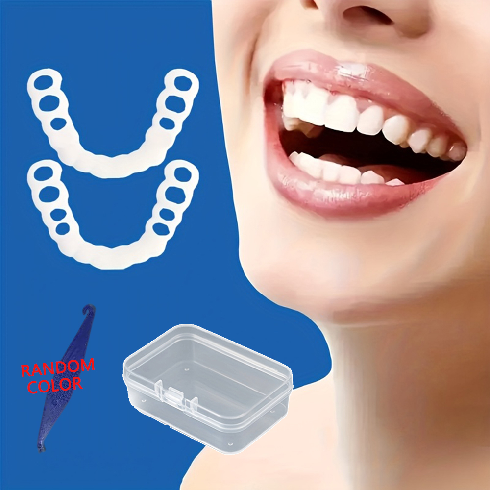 Teeth Whitening Uneven - Reusable Temporary False Teeth Veneers, Instant