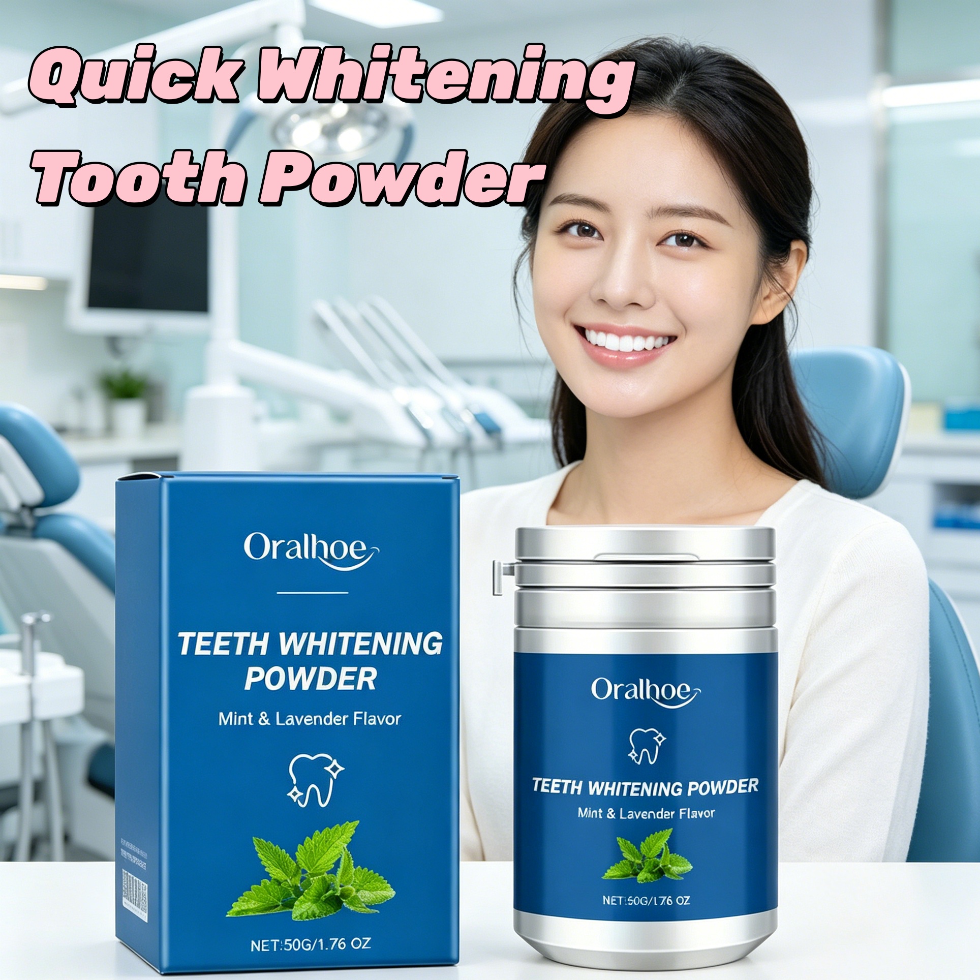 Teeth Whitening Co - ORALHOE Pearl Essence Teeth Whitening Powder