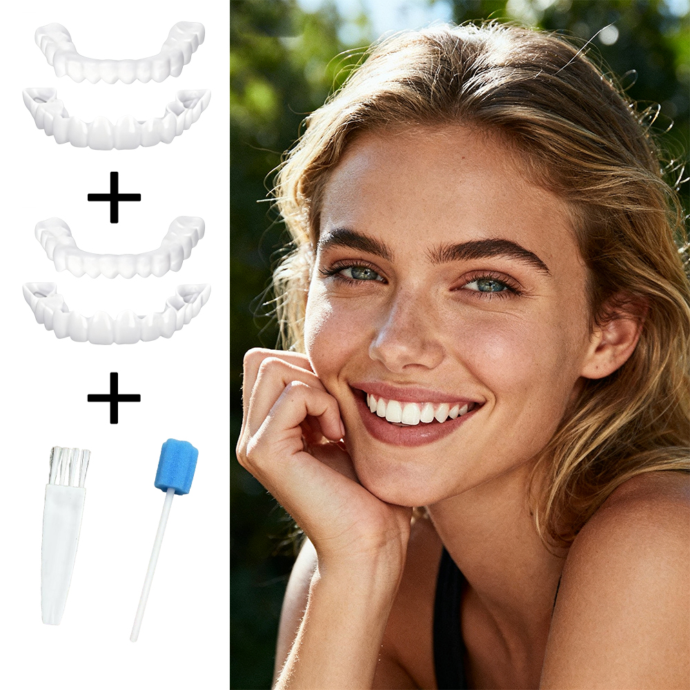 Teeth Whitening Uneven - Charming Smile Teeth Veneers, Temporary Whitening