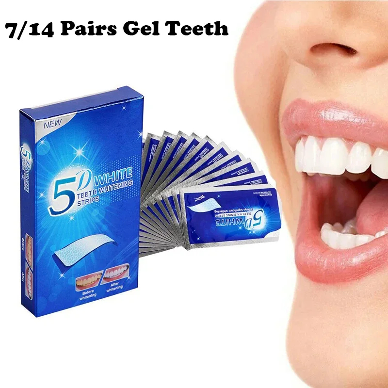 Teeth Whitening Gel - 1-6box 5D Whitening Teeth Stickers Gel