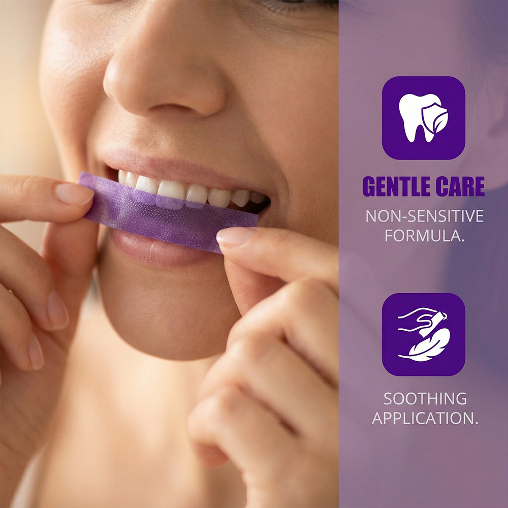 Purple Teeth Whitening Strips- - огляд і ціна Teeth Whitening Strips Crest