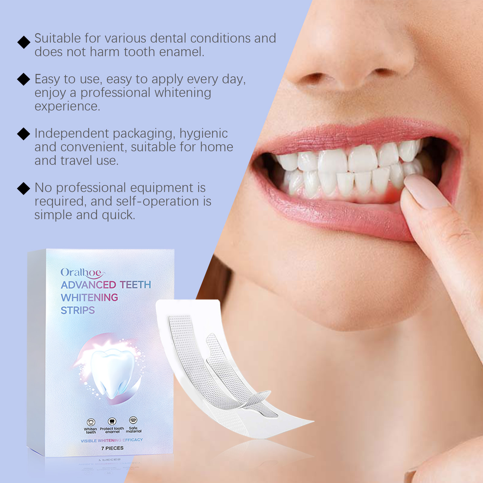 ORALHOE 7pcs Teeth Whitening S - огляд і ціна Teeth Whitening Or Bleaching