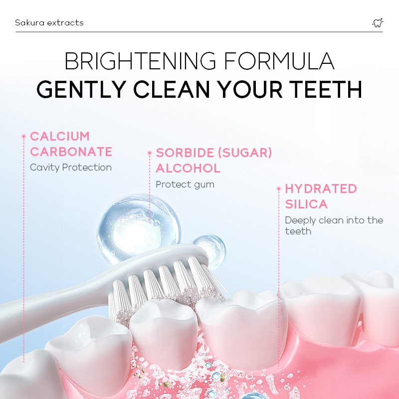 LAIKOU Japan Sakura Toothpaste - огляд і ціна Teeth Whitening Japan