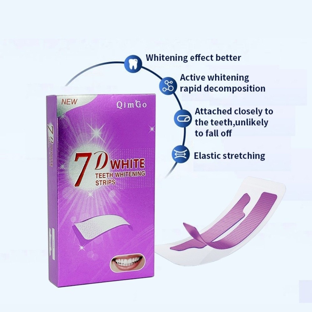 7D Whitening Strips Remove Yel - огляд і ціна Teeth Whitening Strips Crest