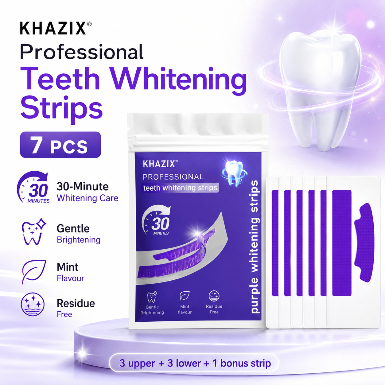7PCS Teeth Whitening Strips fo - огляд і ціна Teeth Whitening Strips Crest