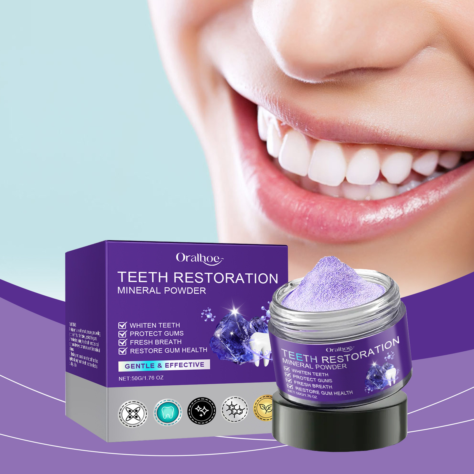 Teeth Restoration Mineral Powd - огляд і ціна Teeth Whitening Co
