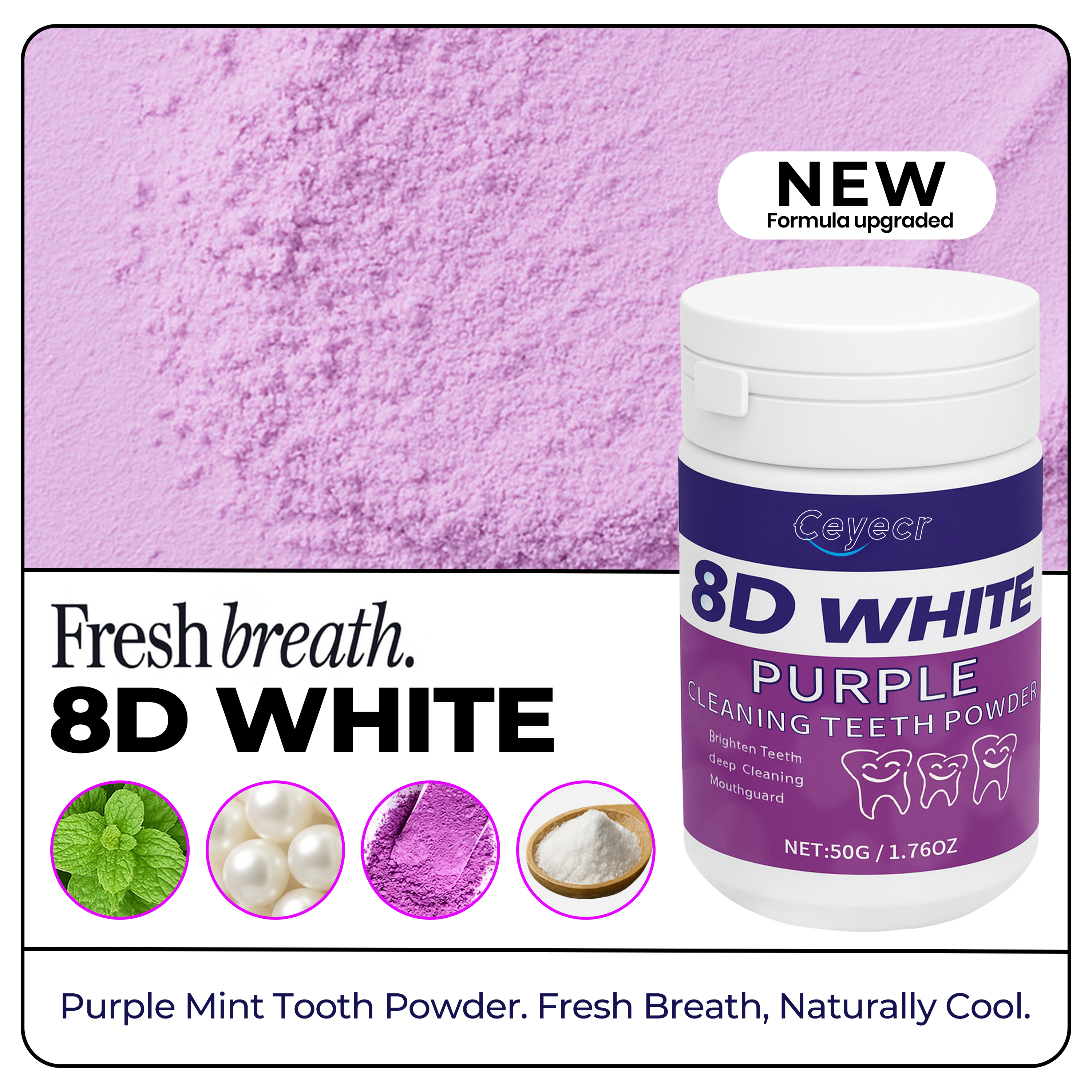 8D white Teeth Whitening Powde - огляд і ціна Teeth Whitening Co