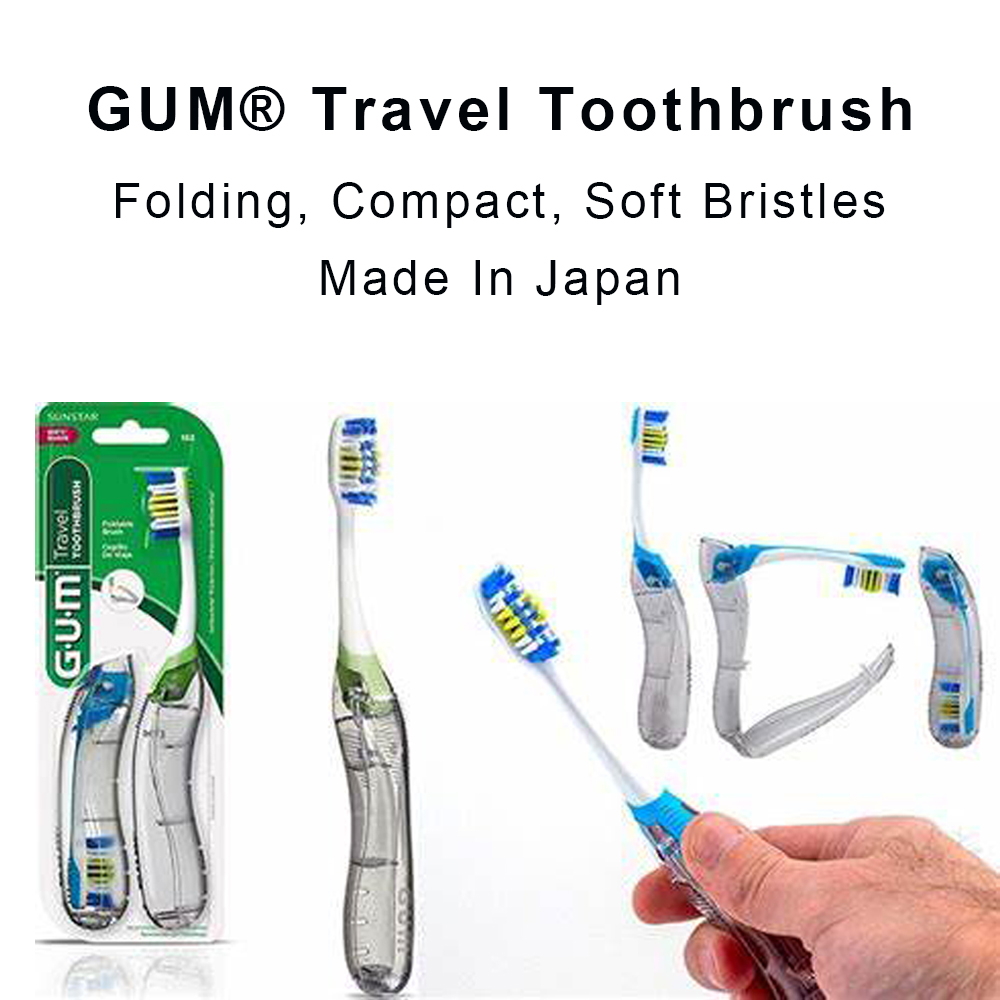 Gum Travel Toothbrush Folable  - огляд і ціна Teeth Whitening Japan