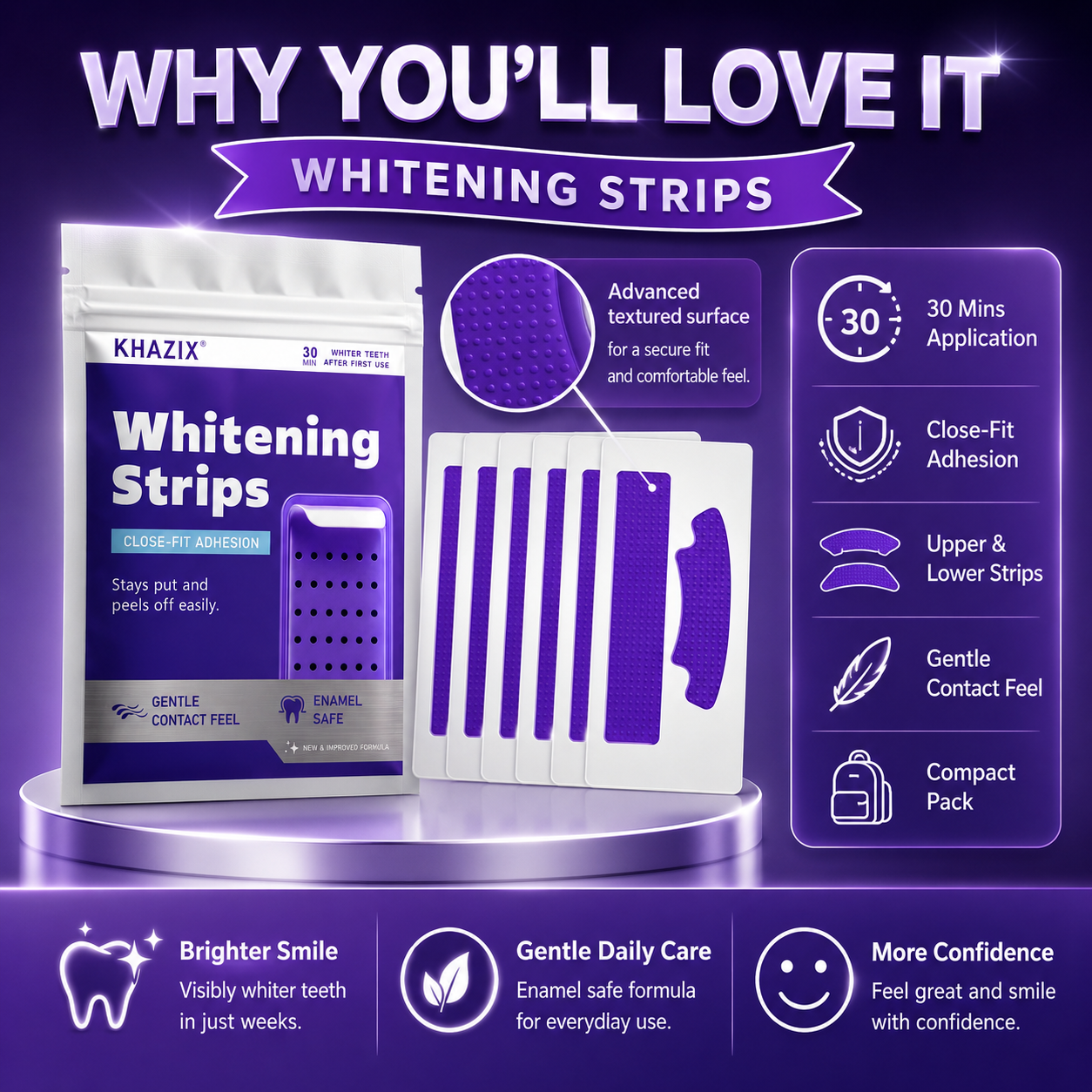 7PCS Teeth Whitening Strips fo - огляд і ціна Teeth Whitening Strips Crest