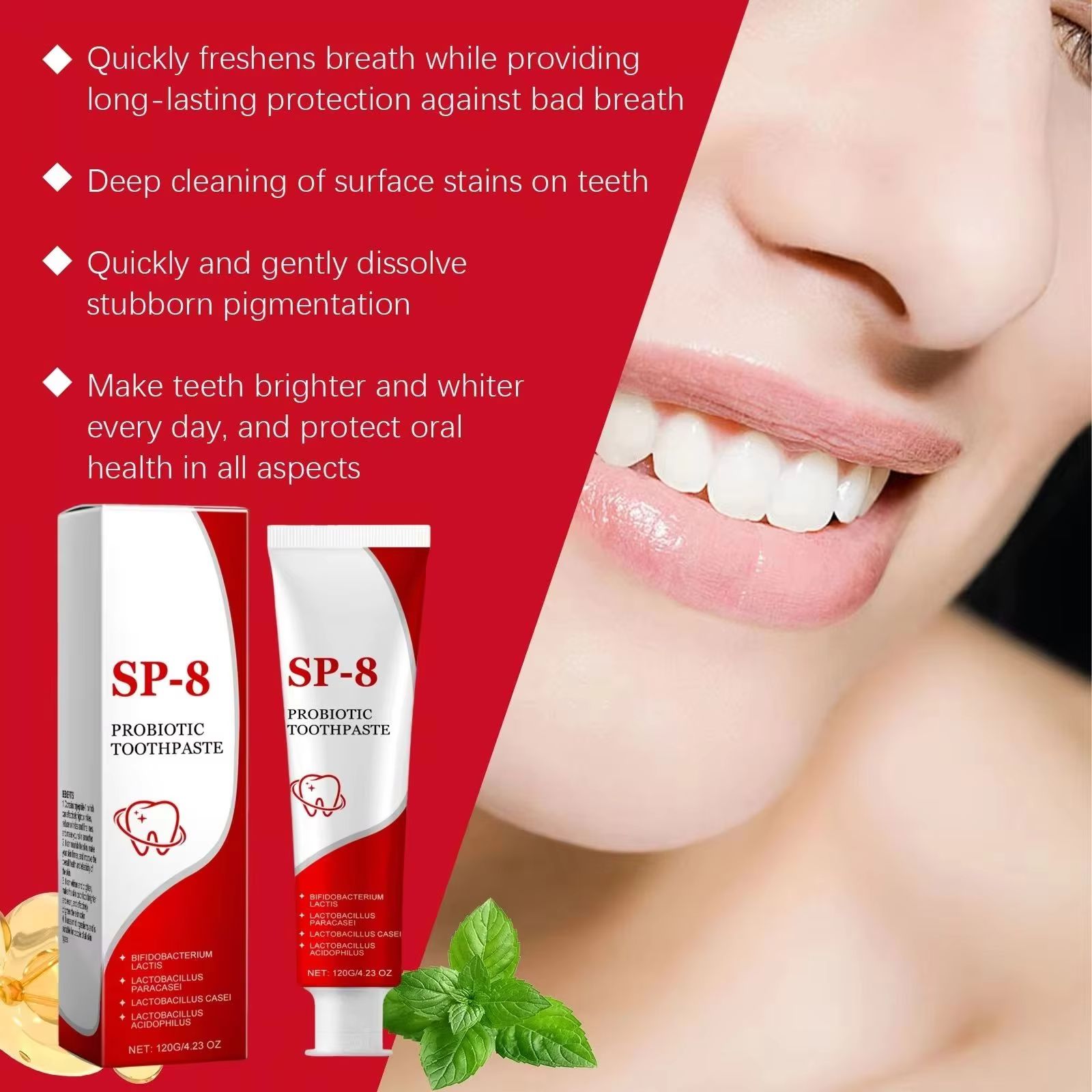 Sp 10 Probiotic Whitening Toot - огляд і ціна Teeth Whitening Flash