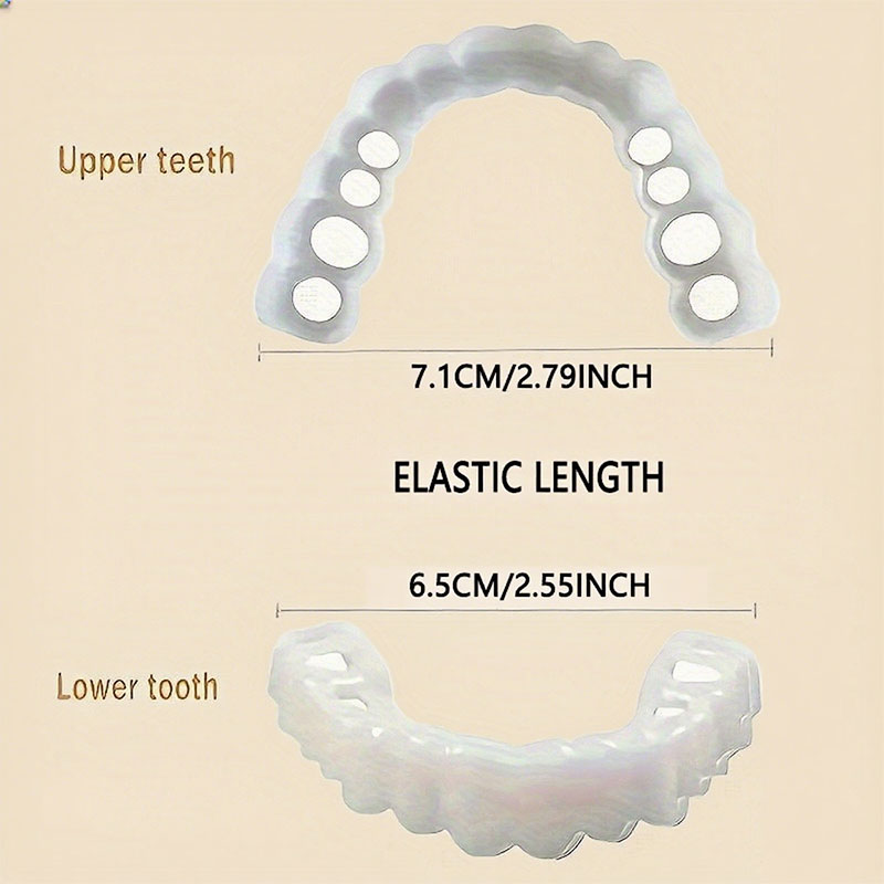 New Reusable Temporary False T - огляд і ціна Teeth Whitening Uneven