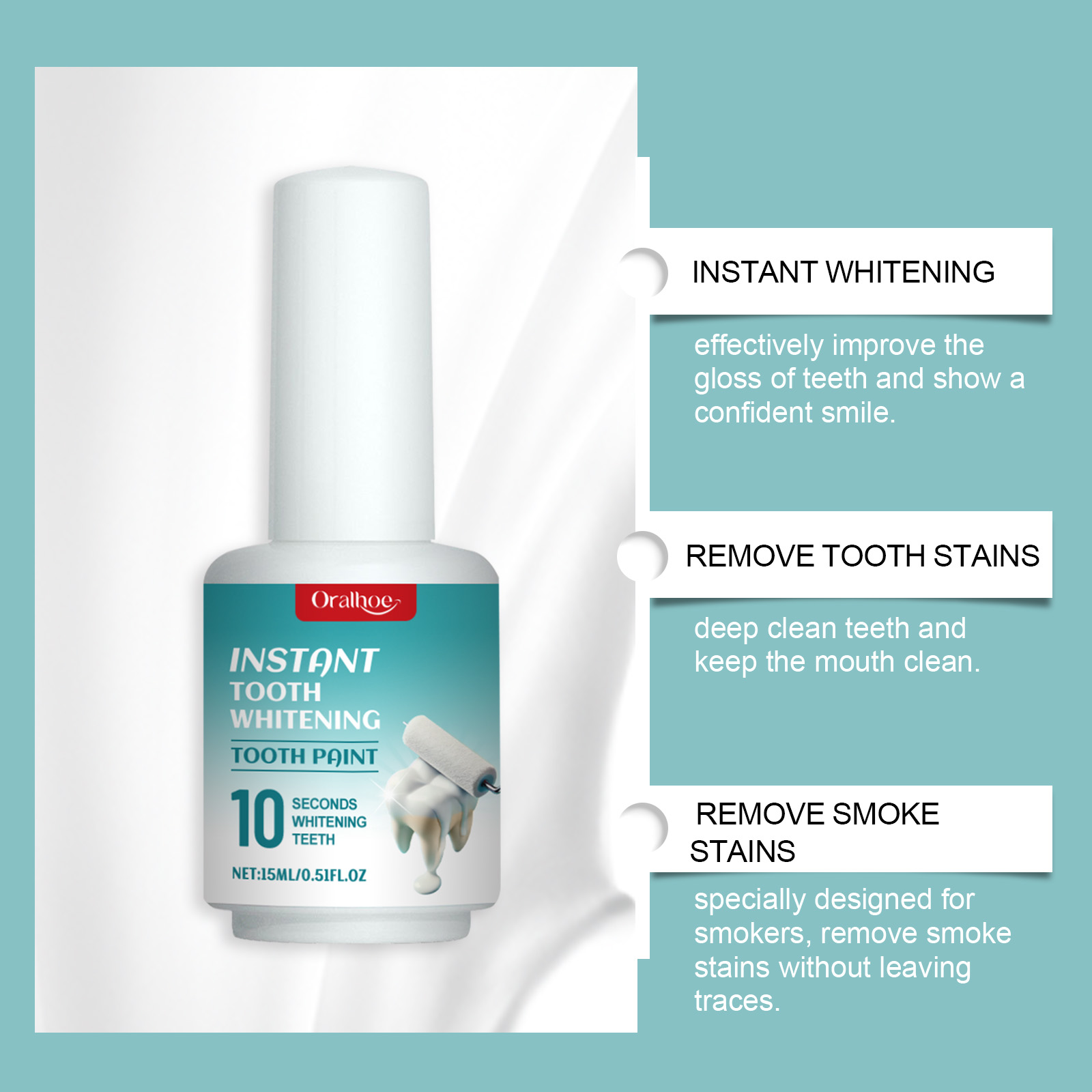 Oralhoe Teeth Whitening Serum  - огляд і ціна Teeth Whitening Or Bleaching